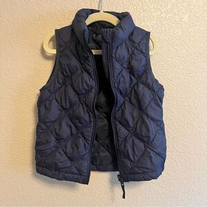 Uniqlo Quilted Navy Vest Toddler 3-4 years Old EUC